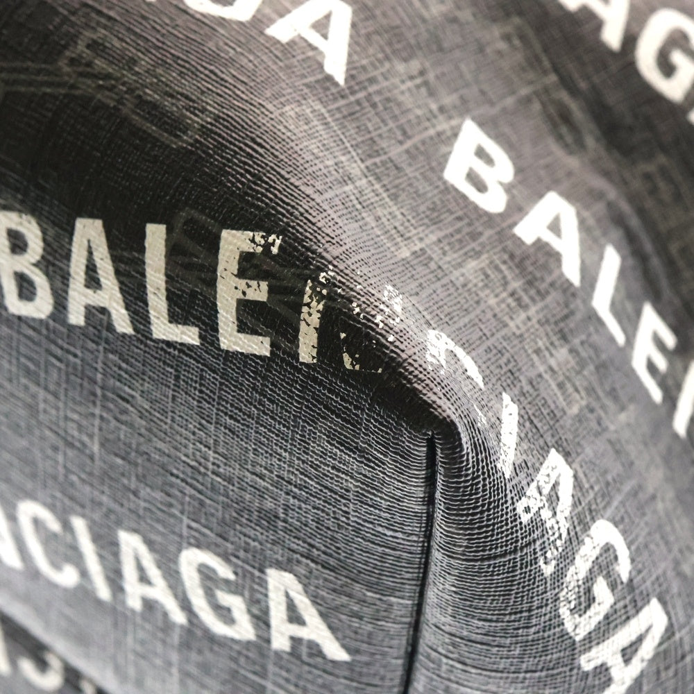 BALENCIAGA(バレンシアガ) ロゴトートバッグ ハンドバッグ ブラック PVCレザー 702703
