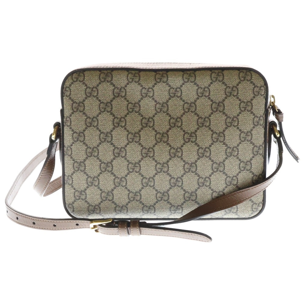 GUCCI(グッチ) ホースビット1955 GGスプリーム レザーショルダーバッグ ブラウン レディース 645454