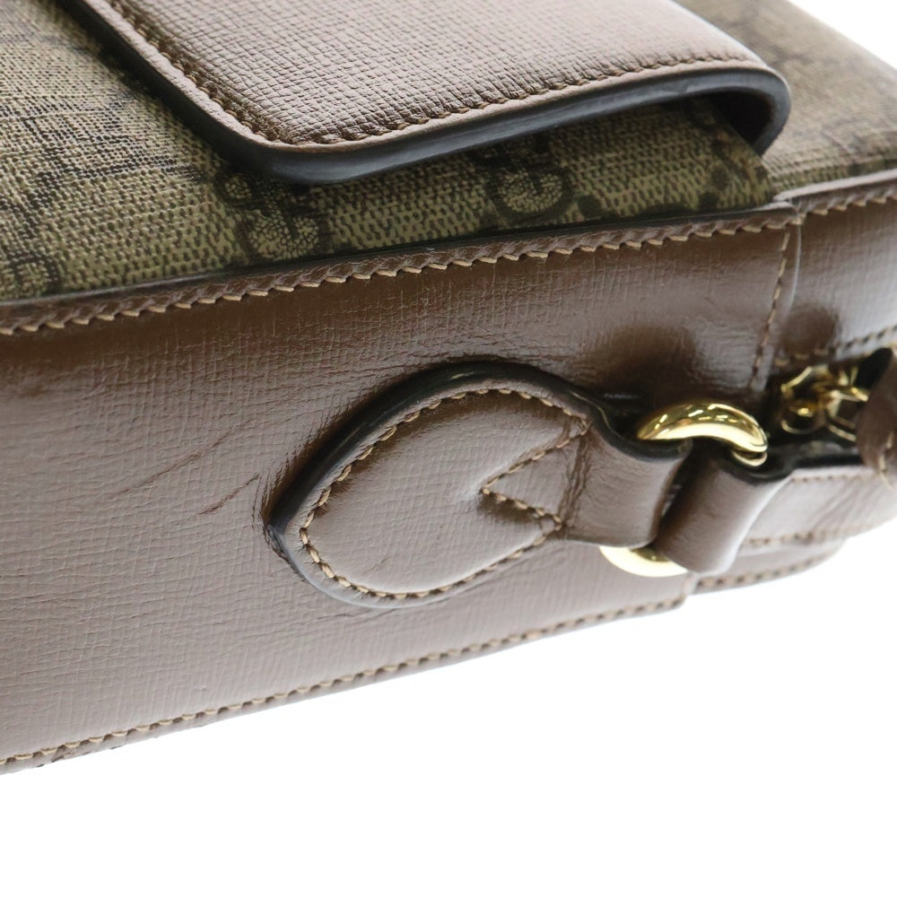GUCCI(グッチ) ホースビット1955 GGスプリーム レザーショルダーバッグ ブラウン レディース 645454