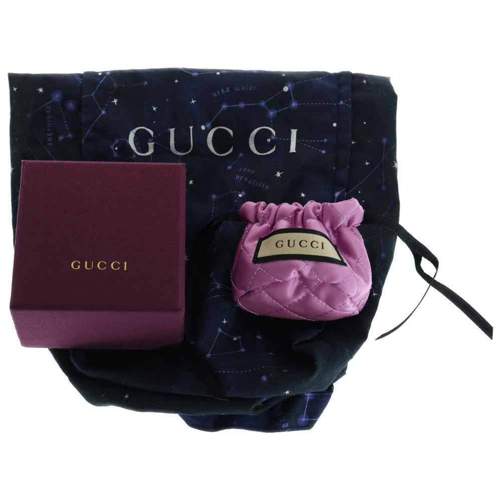 GUCCI(グッチ) ダブルG パールフラワーブレスレット チェーン ゴールド×ホワイト GP