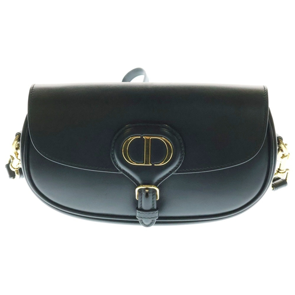 Christian Dior(クリスチャンディオール) ニューディオール ボビー イーストウエスト ショルダーバッグ ミニバッグ ブラック ゴールド金具 レザー