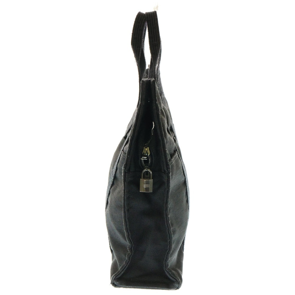 HERMES(エルメス) エールラインMM ハンドバッグ トートバッグ ネイビー キャンバス シルバー金具