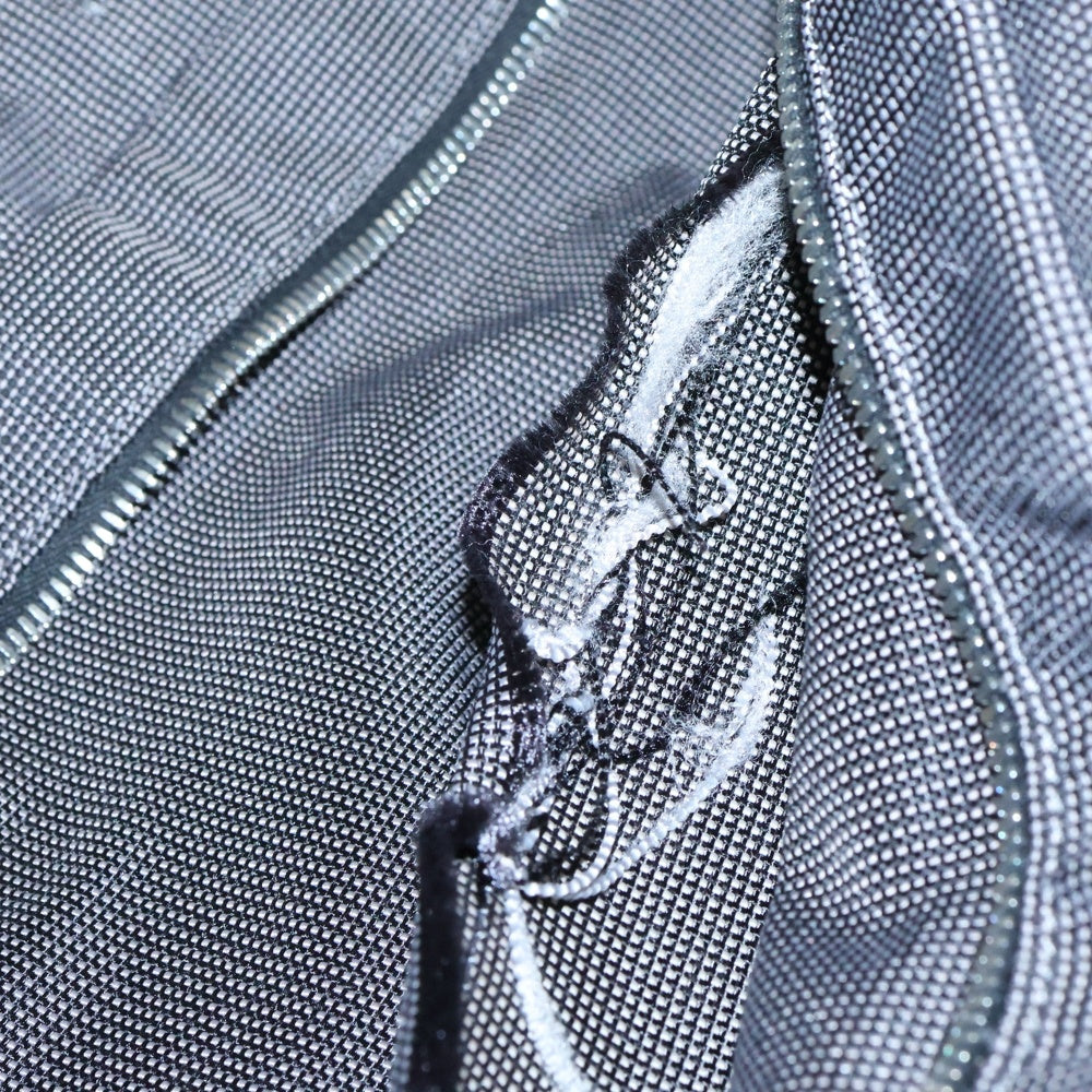 HERMES(エルメス) エールラインMM ハンドバッグ トートバッグ ネイビー キャンバス シルバー金具