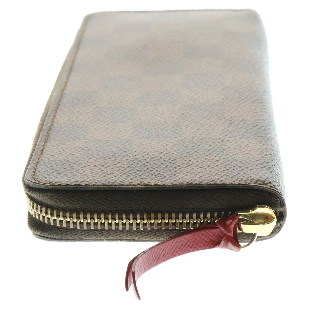 LOUIS VUITTON(ルイヴィトン) ダミエ ポルトフォイユ・クレマンス スリーズ ロングウオレット 長財布 ブラウン ゴールド金具 レザー×PVC N60534