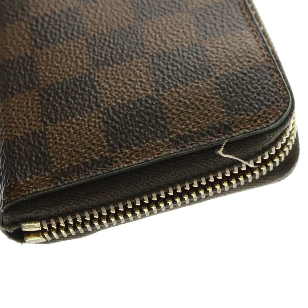 LOUIS VUITTON(ルイヴィトン) ダミエ ポルトフォイユ・クレマンス スリーズ ロングウオレット 長財布 ブラウン ゴールド金具 レザー×PVC N60534
