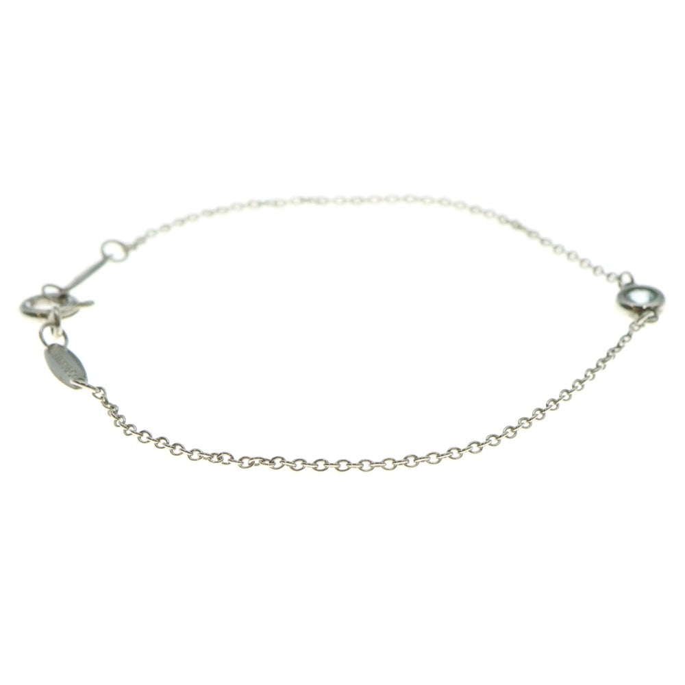 TIFFANY&Co(ティファニー) バイザヤード アクアマリン ブレスレット チェーン ブルー×シルバー SV925 0.9g