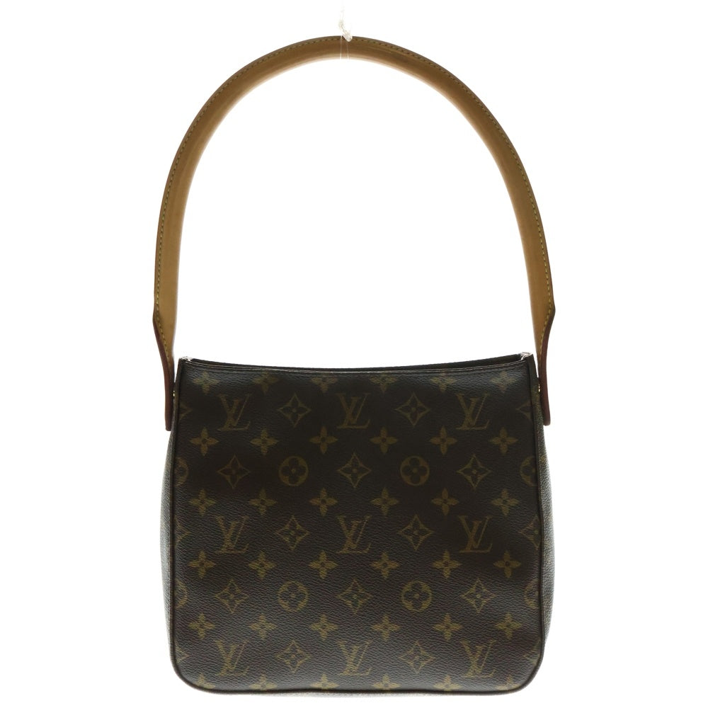 LOUIS VUITTON(ルイヴィトン) モノグラム ルーピングMM ハンドバッグ ワンショルダーバッグブラウン ゴールド金具 レザー×PVC M51146