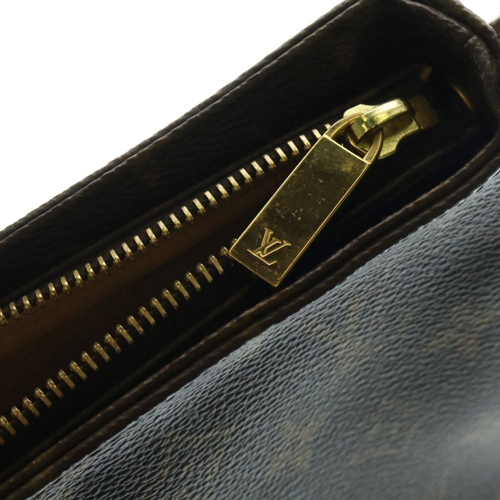 LOUIS VUITTON(ルイヴィトン) モノグラム ルーピングMM ハンドバッグ ワンショルダーバッグブラウン ゴールド金具 レザー×PVC M51146