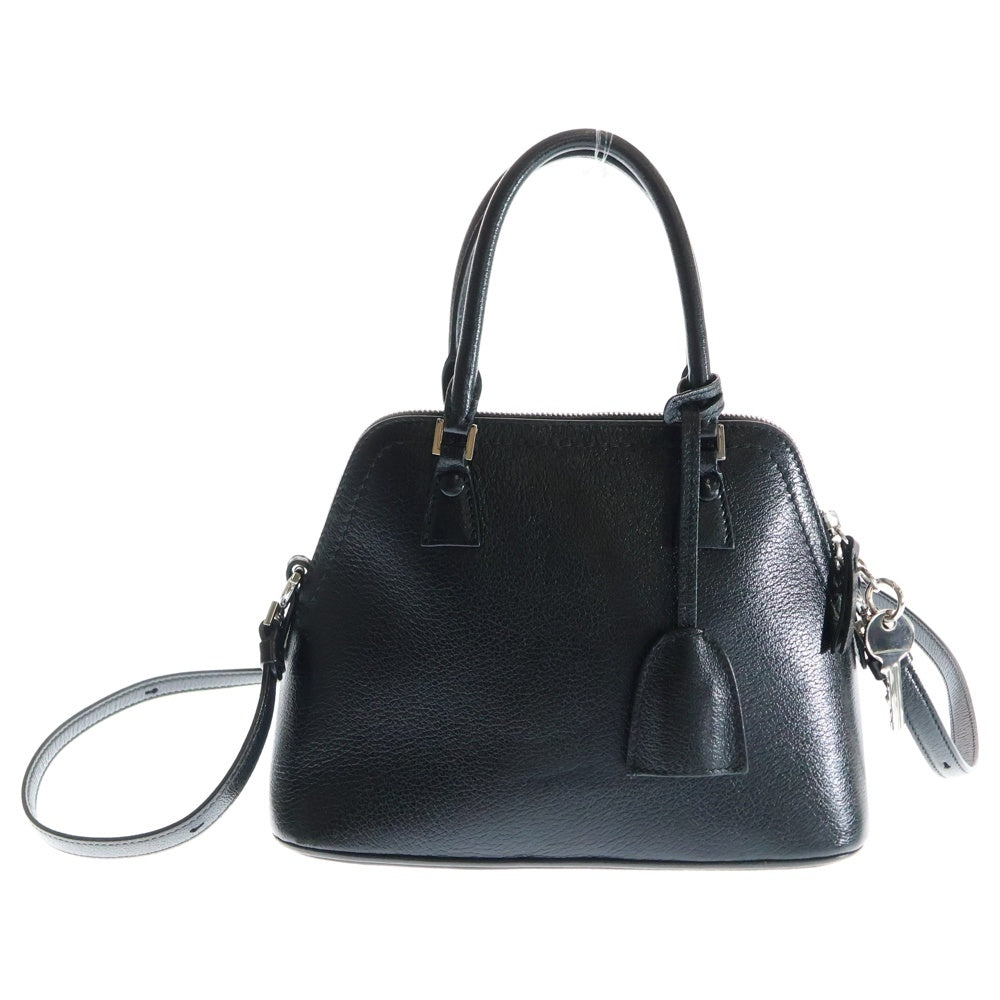 Maison Martin Margiela(メゾンマルタンマルジェラ) 5AC 2WAY ショルダーバッグ ハンドバッグ ブラック レザー×ナイロン