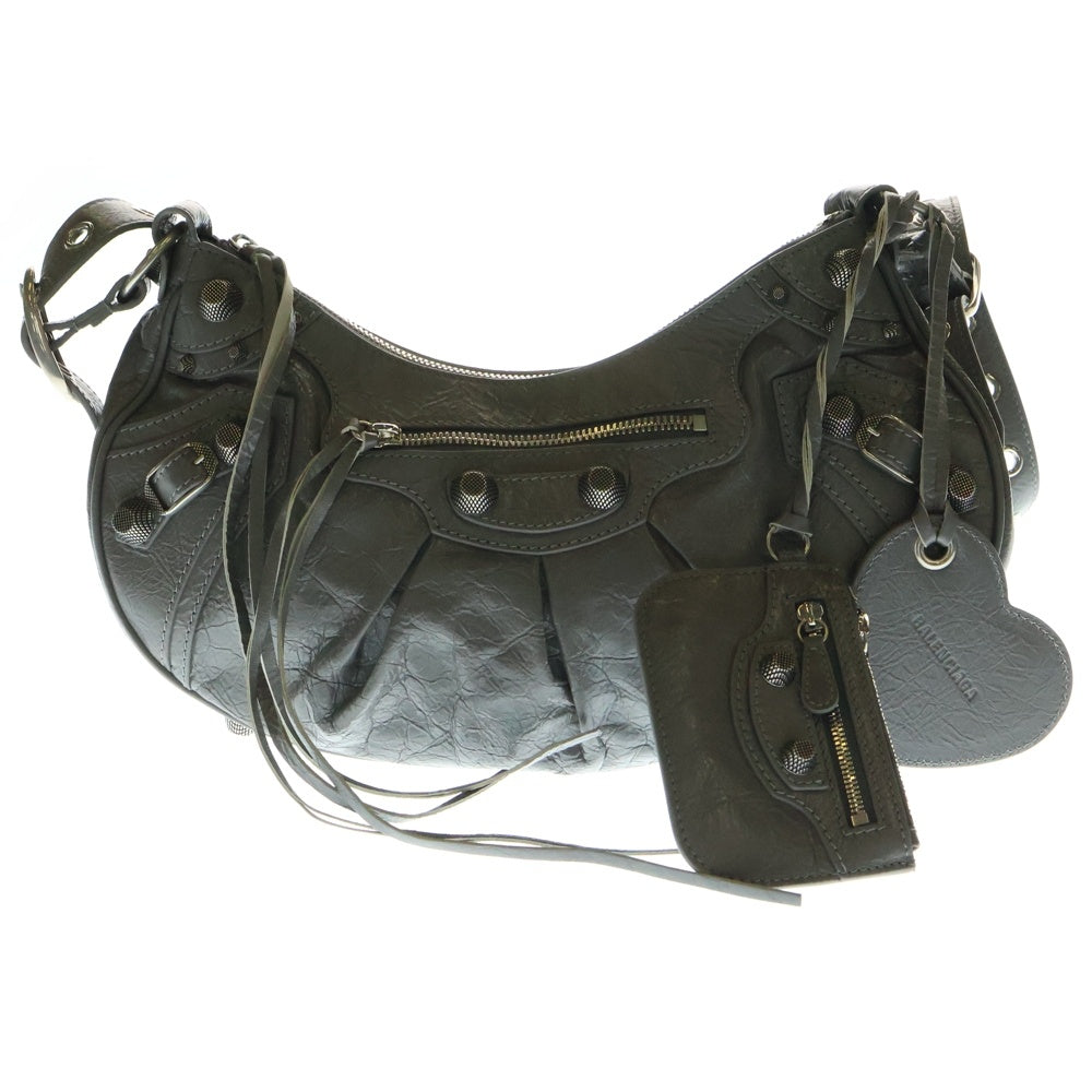 BALENCIAGA(バレンシアガ) ル カゴール ショルダーバッグ ワンショルダーバッグ グレージュ レザー シルバー金具 671307
