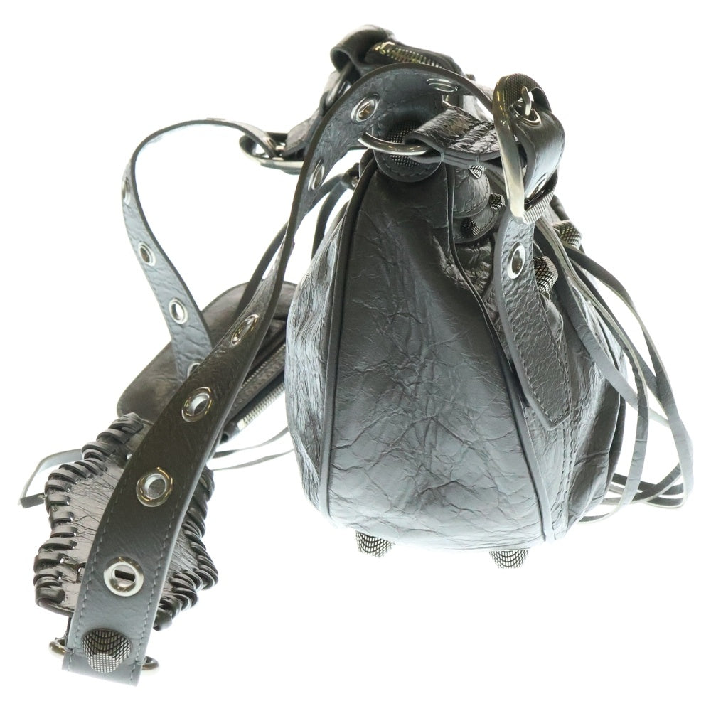 BALENCIAGA(バレンシアガ) ル カゴール ショルダーバッグ ワンショルダーバッグ グレージュ レザー シルバー金具 671307