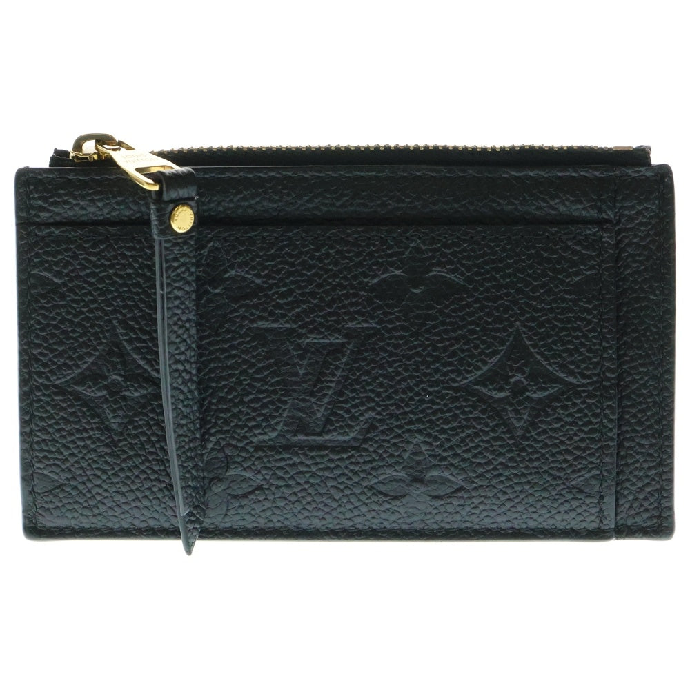 LOUIS VUITTON(ルイヴィトン) モノグラム アンプラント ポルトカルトジップ フラグメントケース カードケース 小物入れ ブラック ゴールド金具 レザー M68339