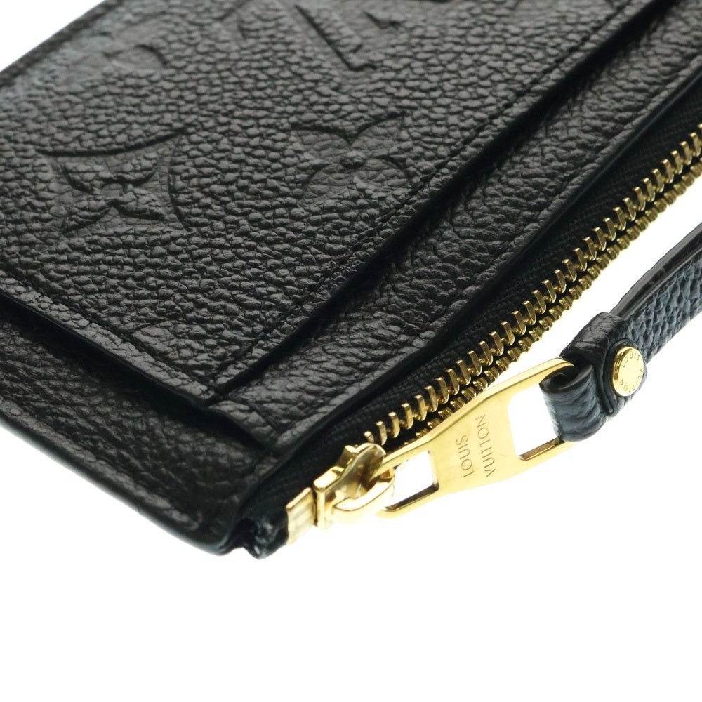 LOUIS VUITTON(ルイヴィトン) モノグラム アンプラント ポルトカルトジップ フラグメントケース カードケース 小物入れ ブラック ゴールド金具 レザー M68339