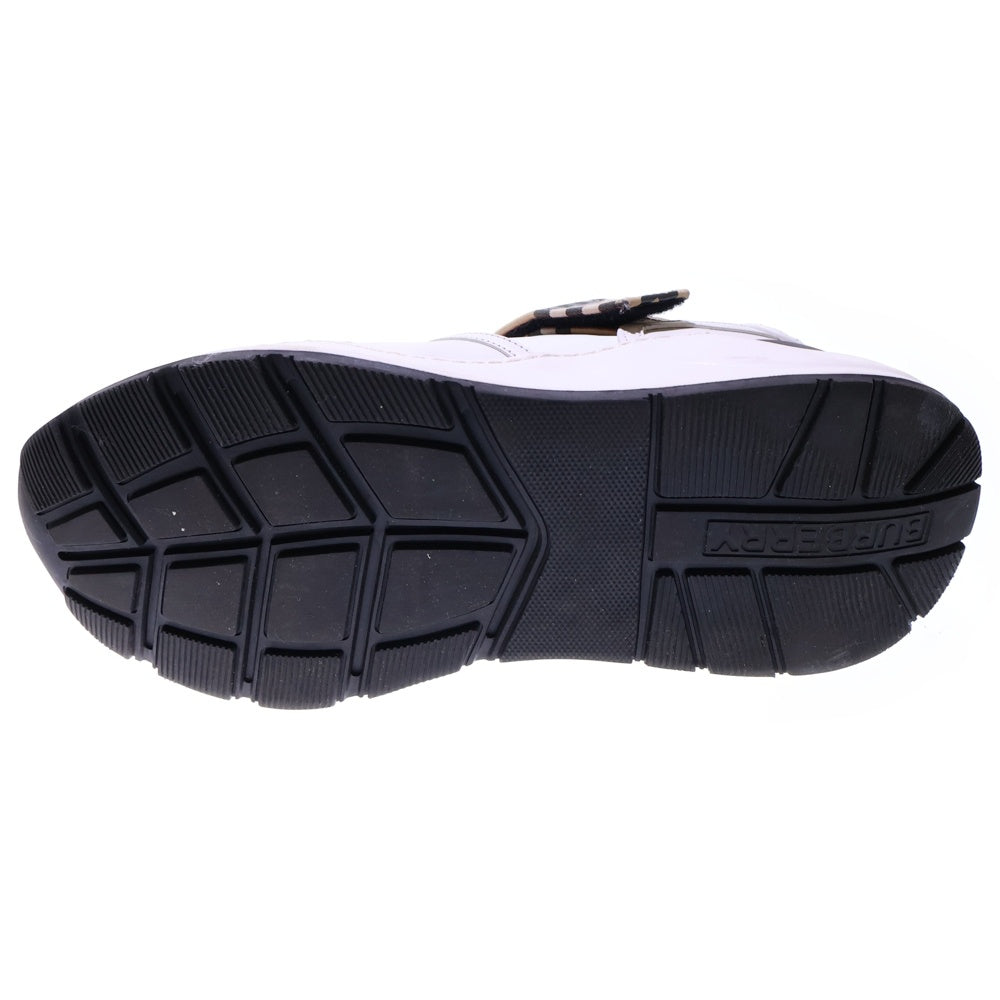 BURBERRY(バーバリー) ロゴプリント ノバチェック柄切り替え レザー