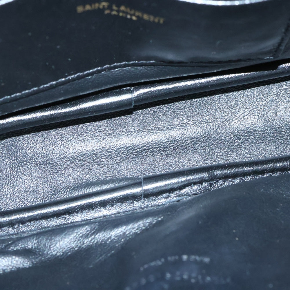 サンローラン クラッチバッグ Yライン ブルー レザー ゴールド金具 000000047593_1_wKBkS63.jpg