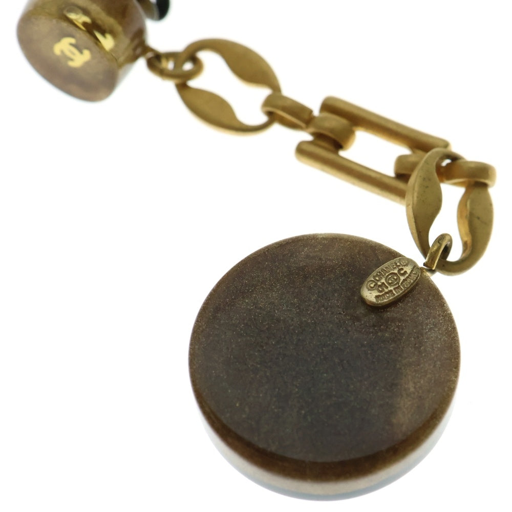 シャネル CHANEL ココシャネル クローバー ココマーク ゴールドピアス CHANEL(シャネル) ココマーク クローバー レジン チェーン