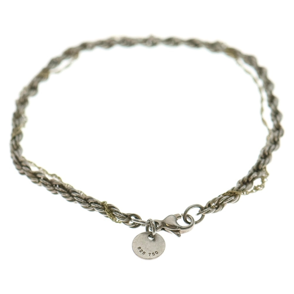 TIFFANY&Co(ティファニー) スクリューツイストブレスレット シルバー×ゴールド 5.7g