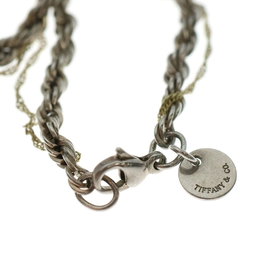 TIFFANY&Co(ティファニー) スクリューツイストブレスレット シルバー×ゴールド 5.7g