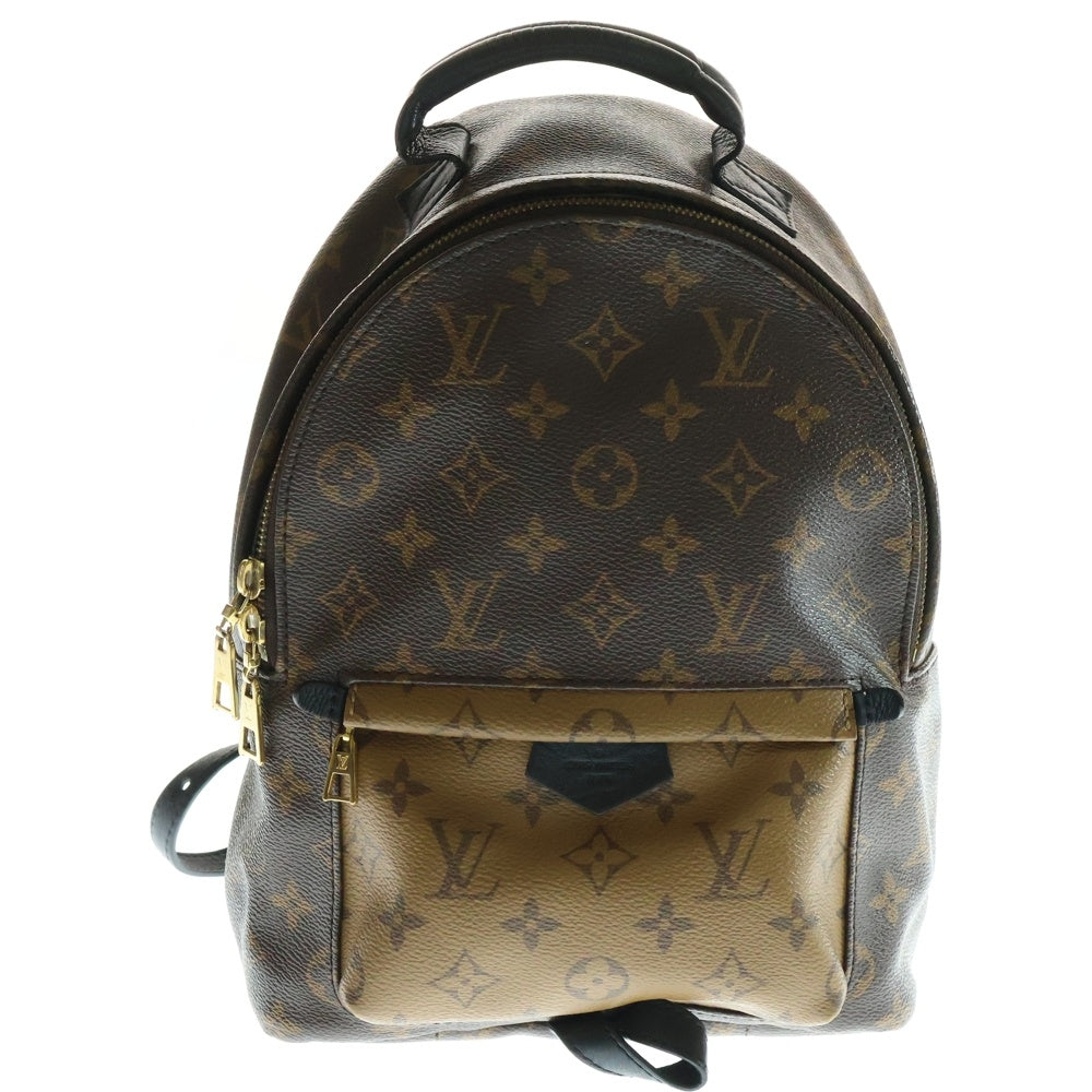 LOUIS VUITTON(ルイヴィトン) パームスプリングス バックパックPM モノグラム リバース PVC レザー リュックサック ゴールド金具 ブラウン/ブラック M43116