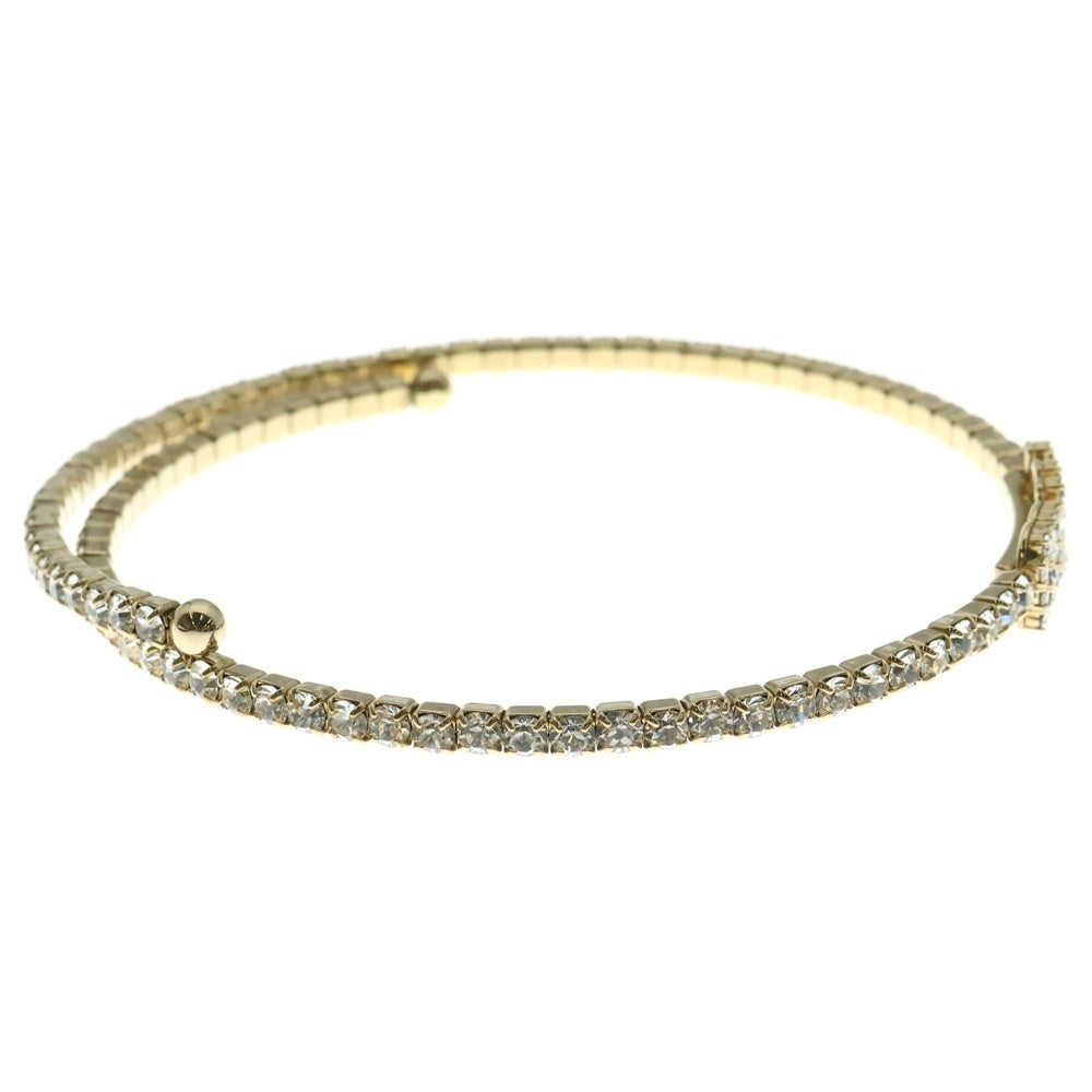 miumiu(ミュウミュウ) ロゴ クリスタル ラインストーン ネックレス