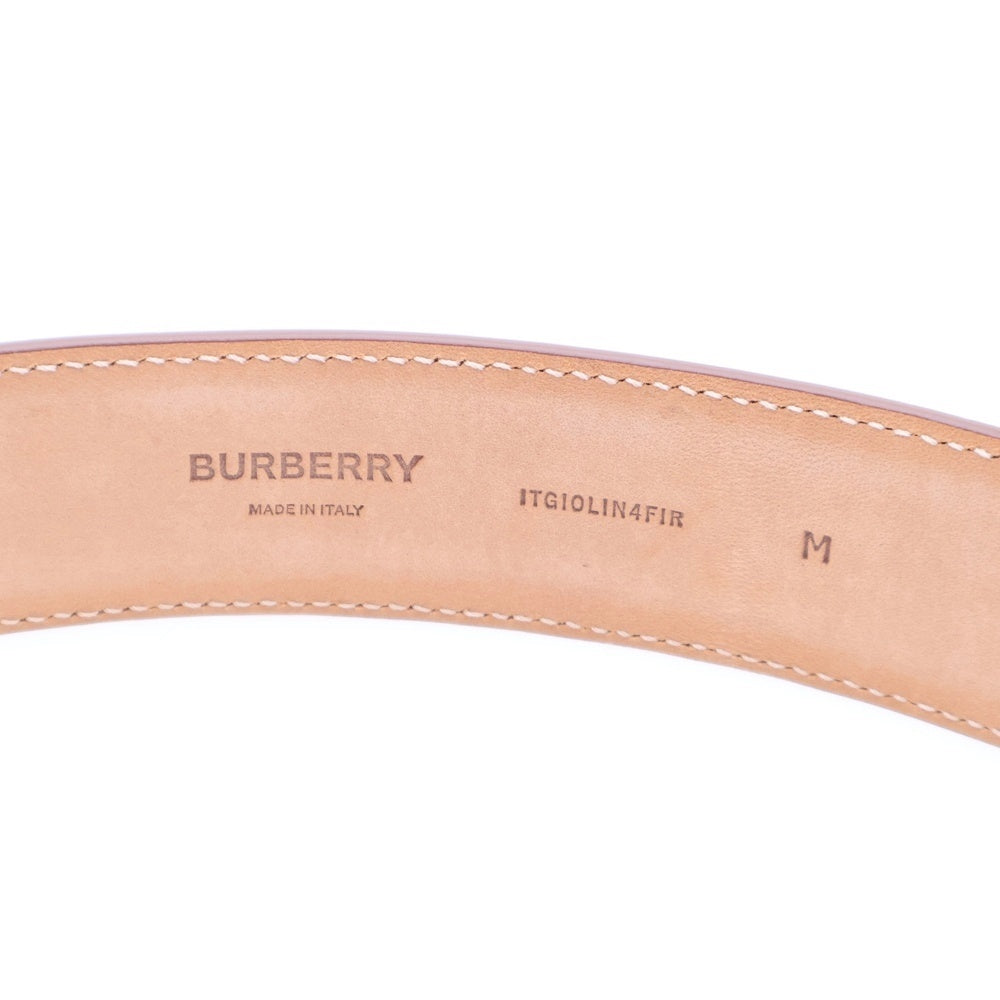 BURBERRY(バーバリー) TBロゴ ベルト ブラウン ゴールド金具 レザー