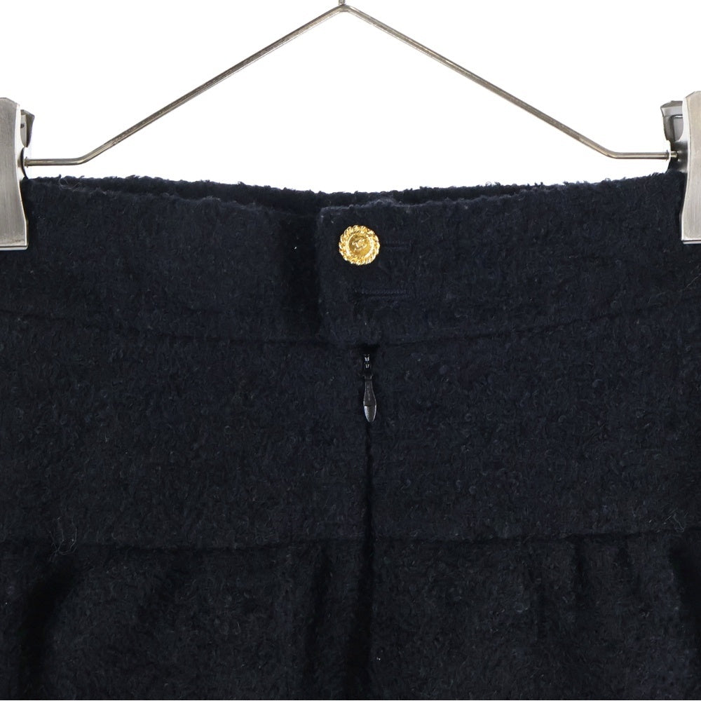 CHANEL(シャネル) ココボタン モヘア スカート ブラック