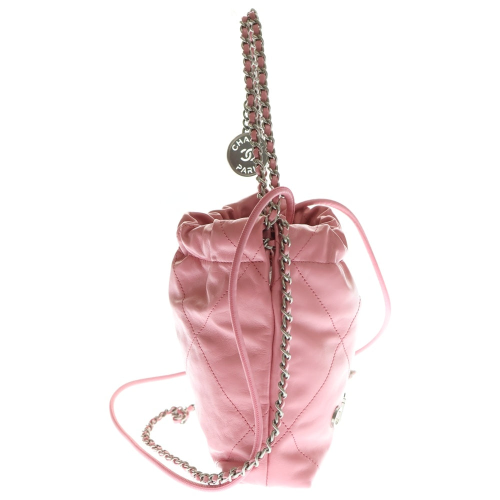 CHANEL(シャネル) シャネル22 ミニ ココマーク キャビアスキン 2WAY チェーンショルダーバック レザーハンドバッグ ピンク レディース AS3980