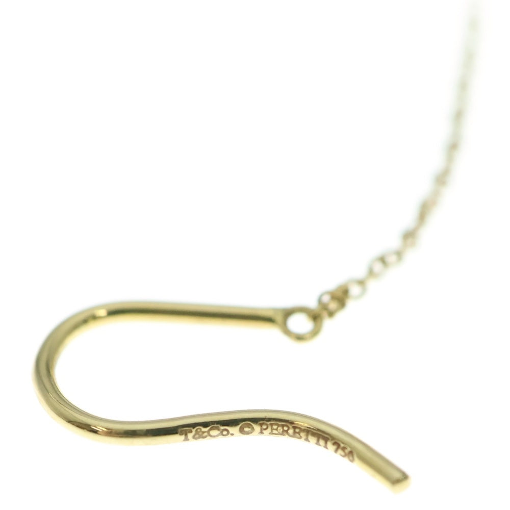 TIFFANY & Co.(ティファニー) エルサペレッティ バイヤザード チェーンパールピアス K18YG イエローゴールド