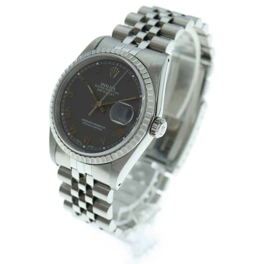 ROLEX(ロレックス) デイトジャスト グレーローマン文字盤 SS/AT ステンレス 自動巻き 腕時計 L番 16220