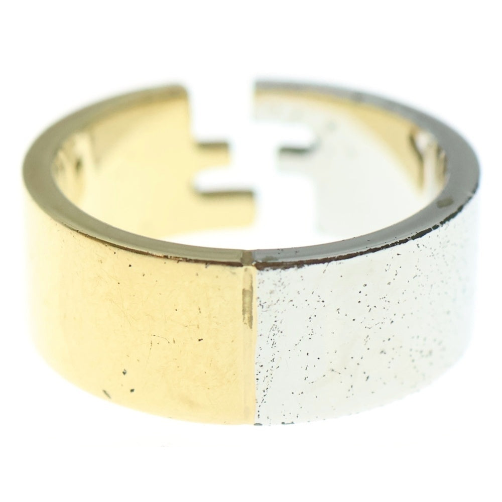 FENDI(フェンディ) FFロゴ コンビ リング 指輪 シルバー/ゴールド 21号