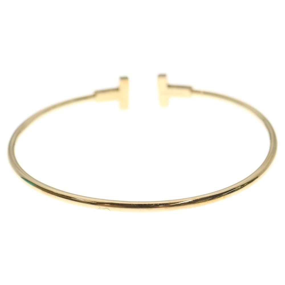 TIFFANY & Co.(ティファニー) Tワイヤー ブレスレット ピンクゴールド Au750PG バングル ジュエリー