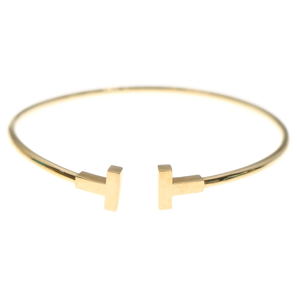 TIFFANY & Co.(ティファニー) Tワイヤー ブレスレット ピンクゴールド Au750PG バングル ジュエリー