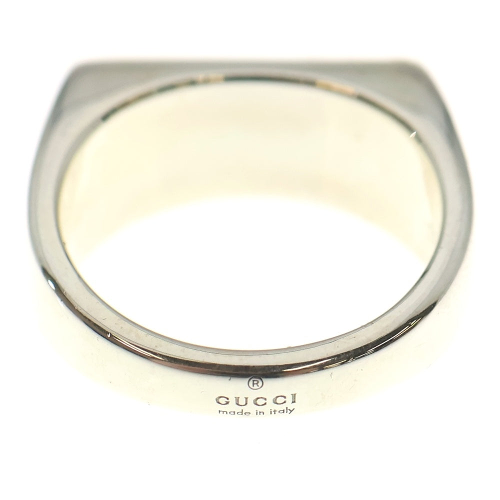 GUCCI(グッチ) インターロッキングG ダイアゴナル リング 指輪 シルバー