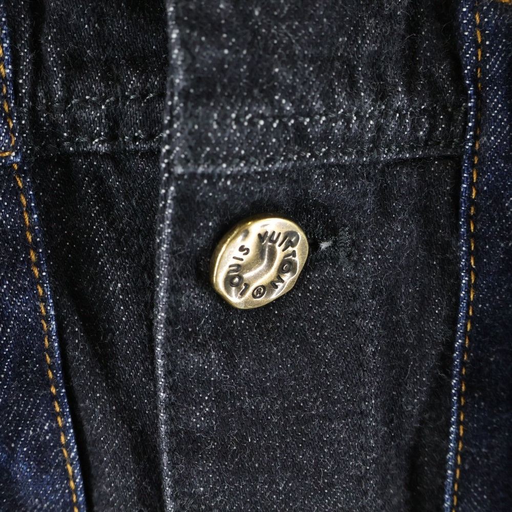 LOUIS VUITTON(ルイヴィトン) 22AW カラコラム マルチポケット デニム トラッカージャケット ブラック/インディゴ RM222V NS9 HNA05W