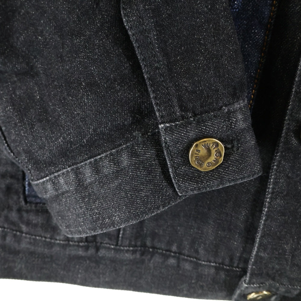 LOUIS VUITTON(ルイヴィトン) 22AW カラコラム マルチポケット デニム トラッカージャケット ブラック/インディゴ RM222V NS9 HNA05W