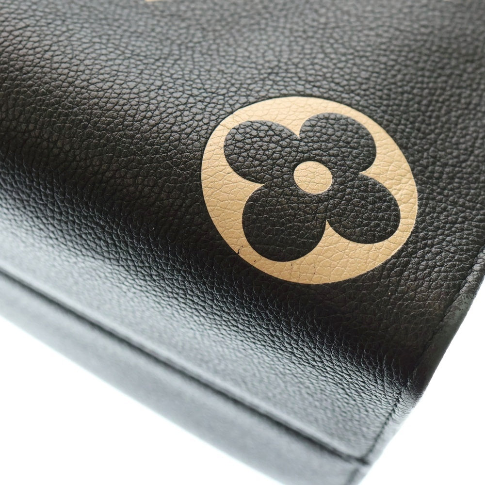 LOUIS VUITTON(ルイヴィトン) モノグラムアンプラント オンザゴーMM ハンドバッグ トートバッグ レザー ブラック×ベージュ M45495 ICタイプ