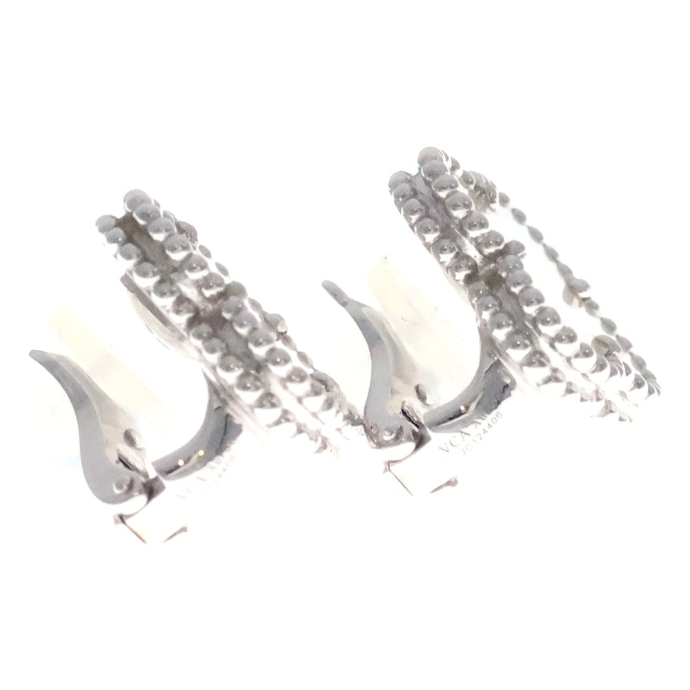 Van Cleef & Arpels(ヴァンクリーフアンドアーペル) ヴィンテージアルハンブラ マザーオブパール イヤリング ホワイトゴールド K18WG VCARF48600 ジュエリー