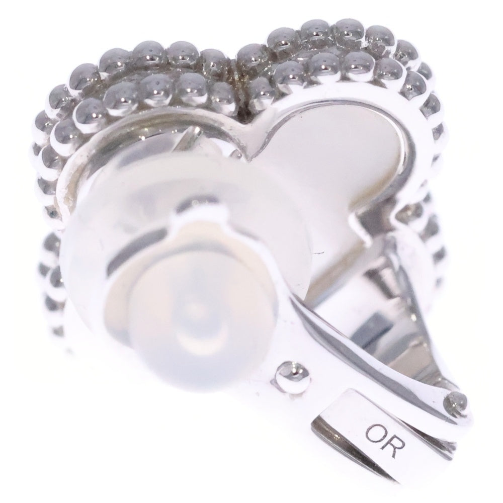 Van Cleef & Arpels(ヴァンクリーフアンドアーペル) ヴィンテージアルハンブラ マザーオブパール イヤリング ホワイトゴールド K18WG VCARF48600 ジュエリー