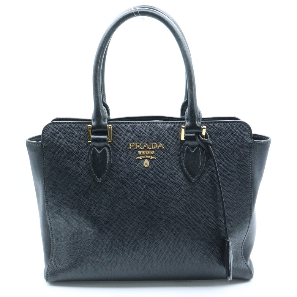 PRADA(プラダ) 2WAY ハンドバッグ ショルダーバッグ レザー ブラック 1BA113 レディース