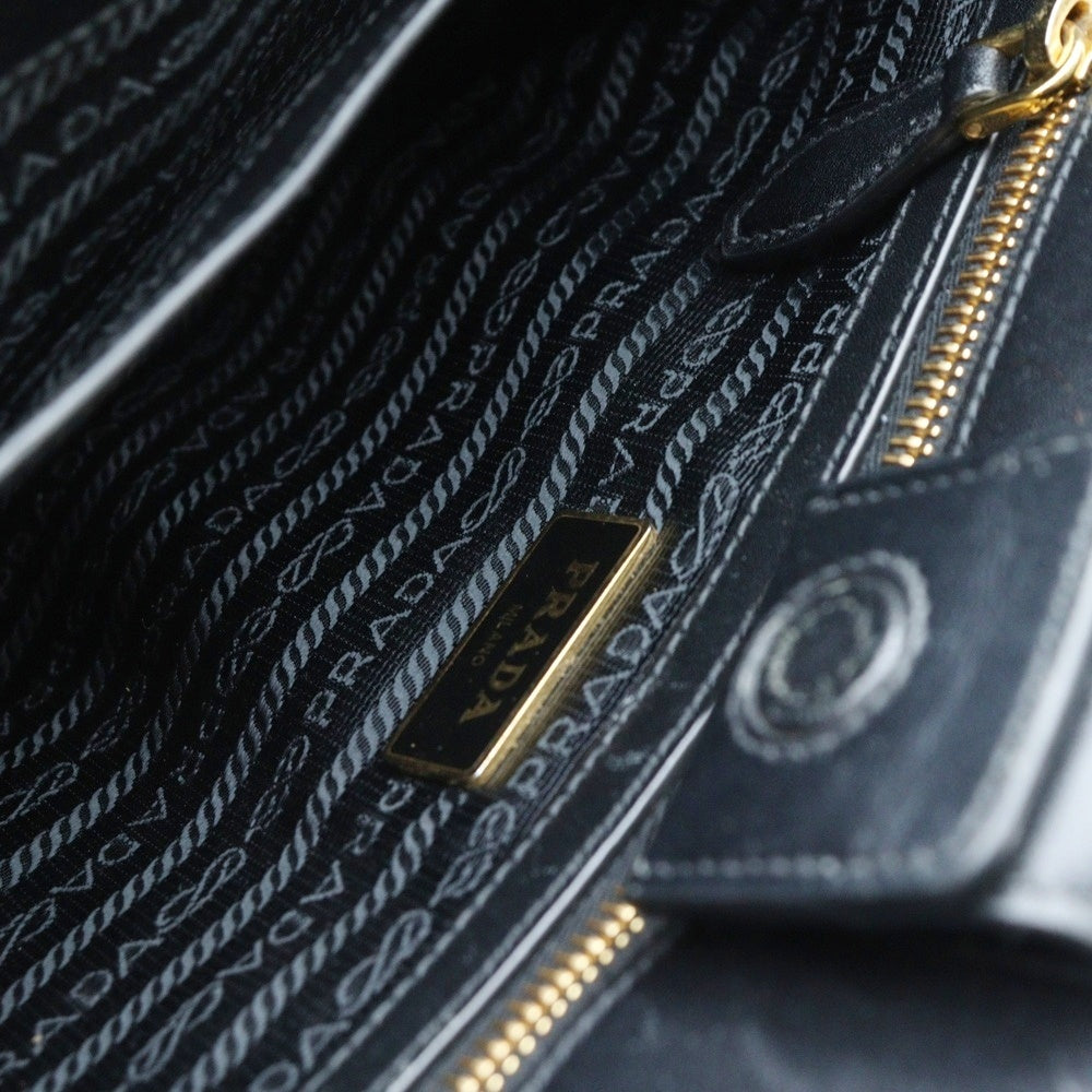 PRADA(プラダ) 2WAY ハンドバッグ ショルダーバッグ レザー ブラック 1BA113 レディース