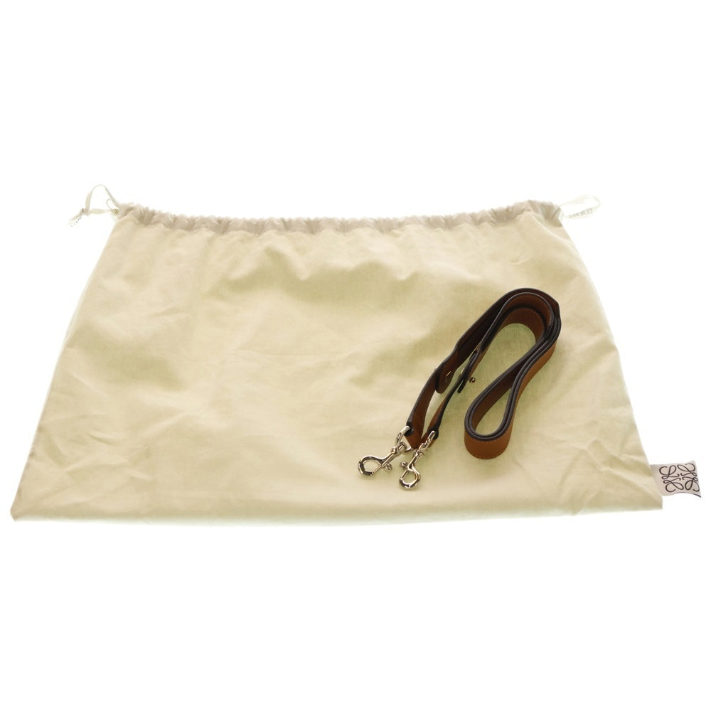 LOEWE(ロエベ) アマソナ75 2wayハンドバッグ ショルダーバッグ ブラウン レザー