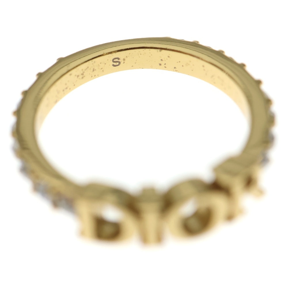 Dior GP ラインストーン ディオレボリューション ロゴ リング Dio(r)evolution ディオレボリューションリング リング 指輪 GP ライン