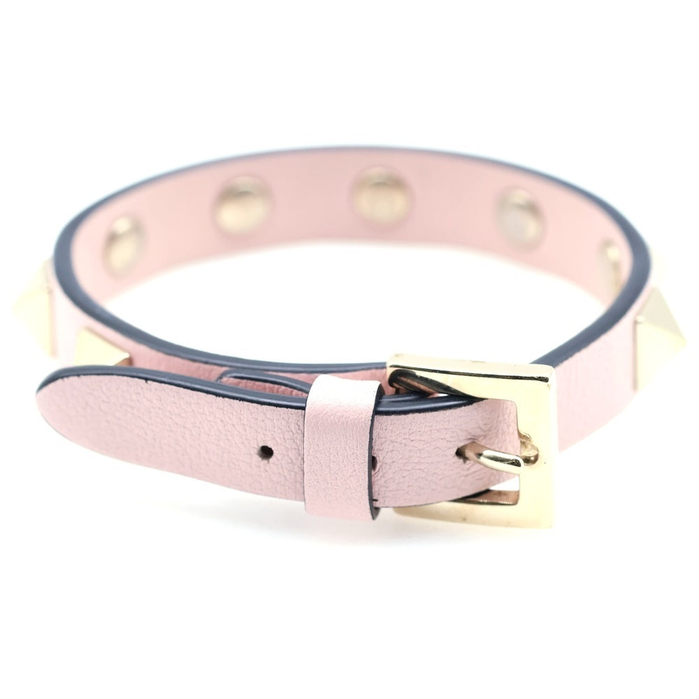 VALENTINO ロックスタッズ　ブレスレット　ピンク VALENTINO(ヴァレンティノ) ガラヴァーニ ロックスタッズ ブレスレット