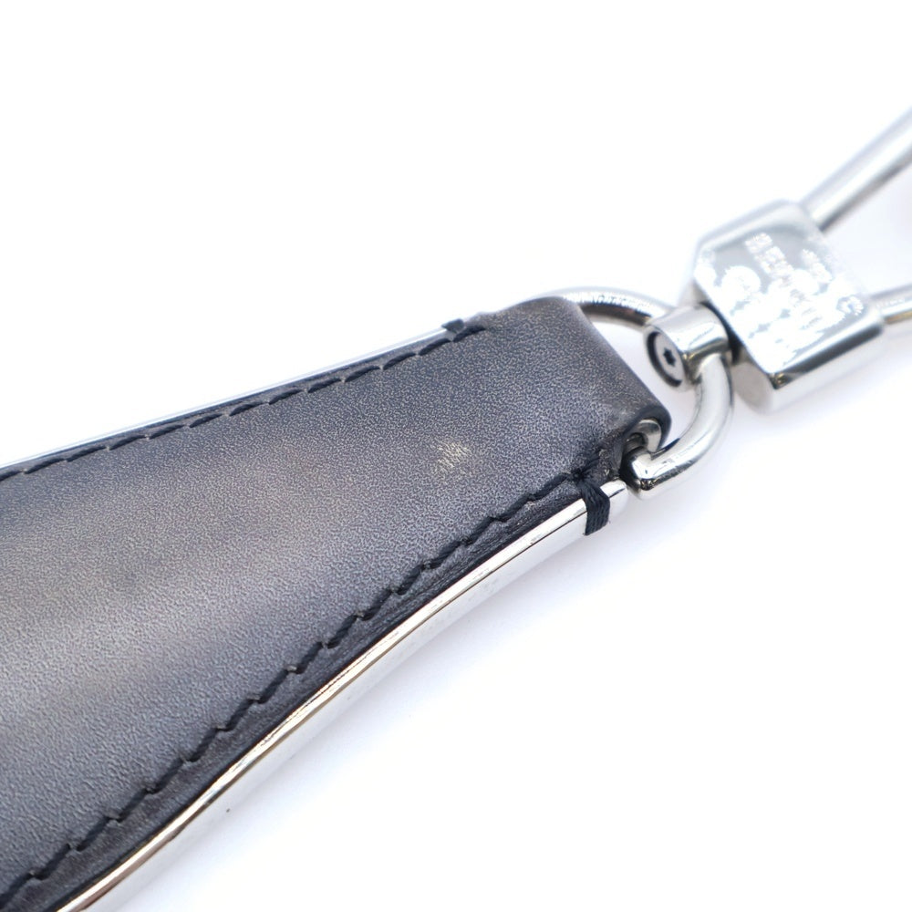 Berluti(ベルルッティ) カリグラフィ シューホーン 靴ベラ キーリング ブラウン レザー×メタル