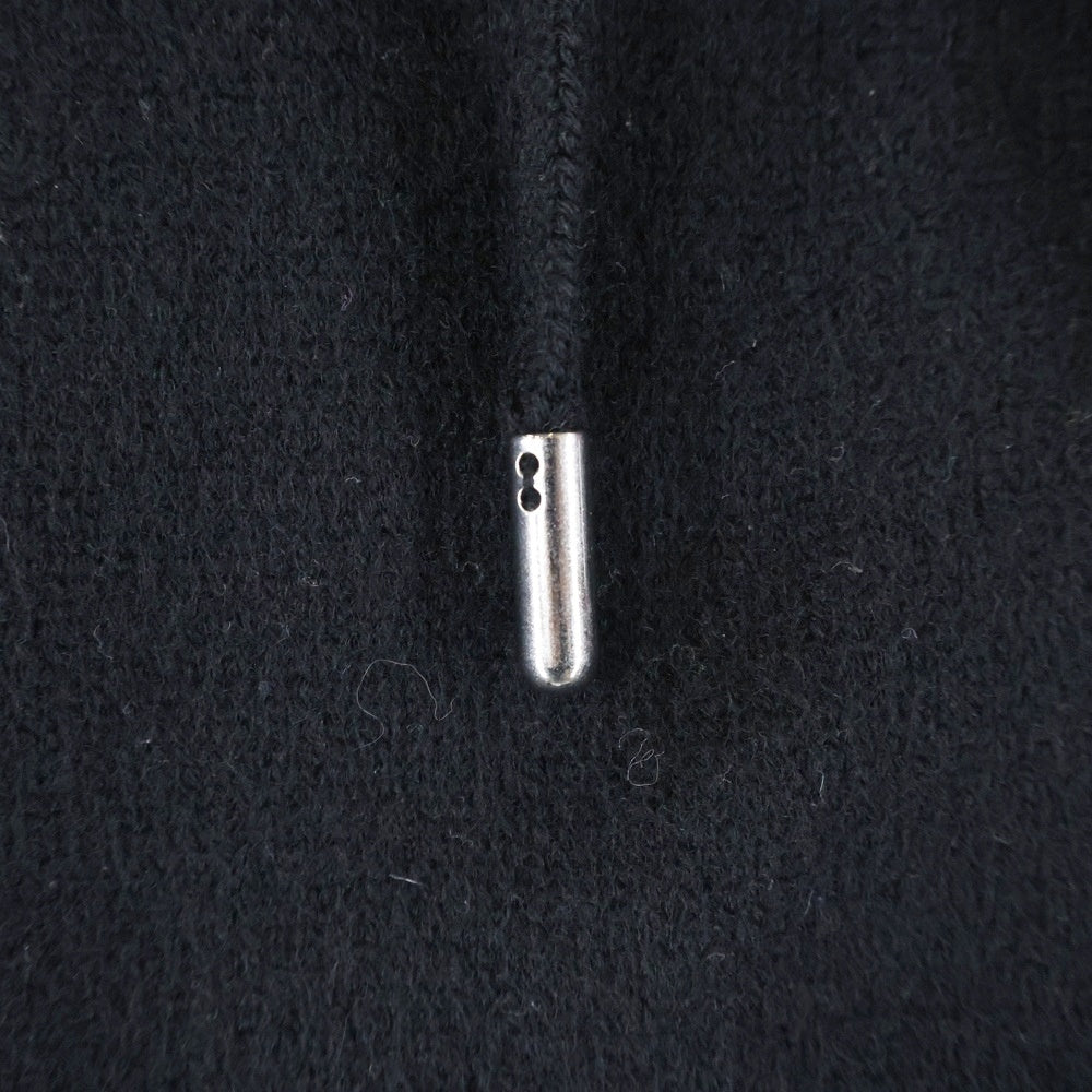 ami paris(アミパリス) Ami de Coeur アミ ドゥ クール ハートロゴジャガード ウール ニット プルオーバー パーカー フーディー セーター ブラック UKS802.018