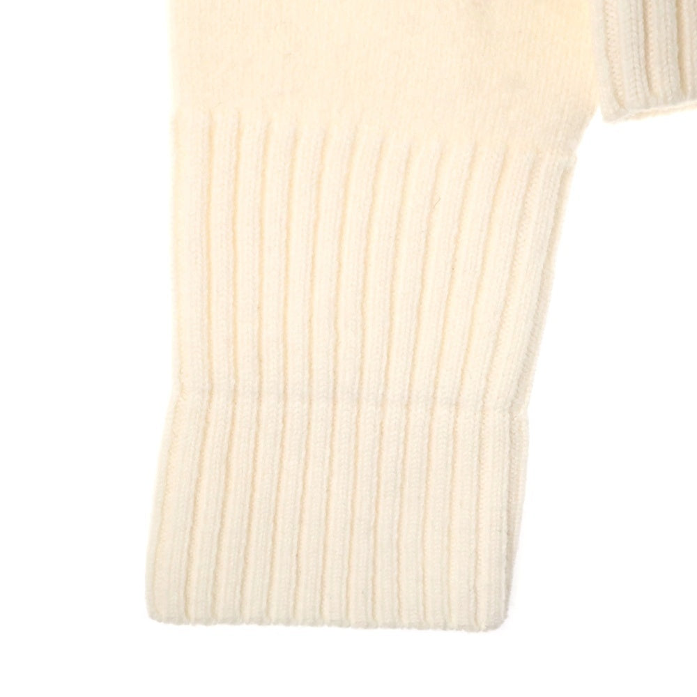 ami paris(アミパリス) Ami de Coeur アミ ドゥ クール ハートロゴジャガード ウール ニット カーディガン ホワイト H21K303.018