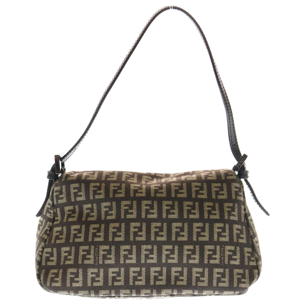 FENDI(フェンディ) ズッキーノ マンマバケット ワンショルダーバッグ ハンドバッグ キャンバス×レザー ベージュ×ブラウン 8BR180 シルバー金具