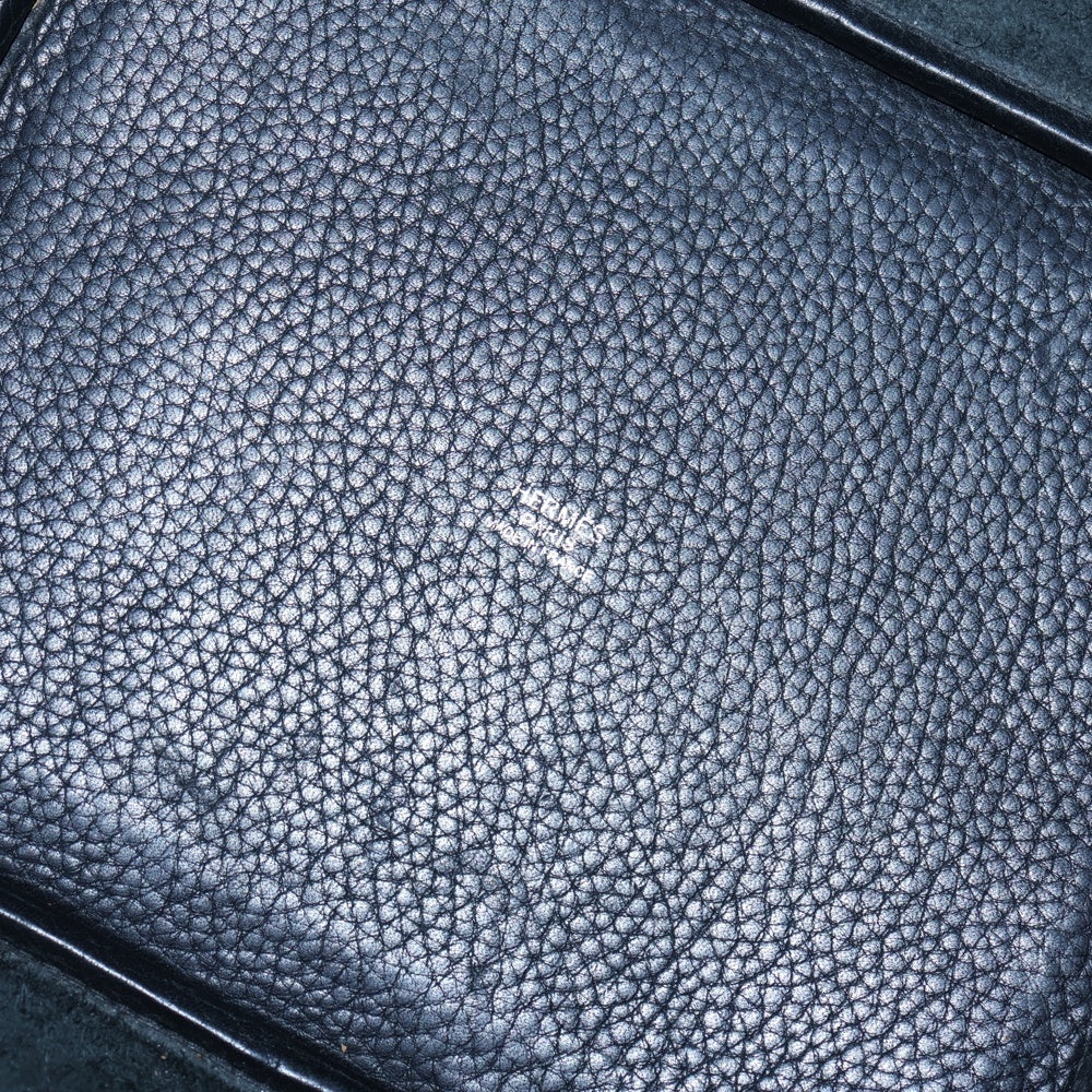 HERMES(エルメス) ピコタンロックMM トリヨンクレマンス レザー ハンドバッグ シルバー金具 ブラック C刻印 レディース