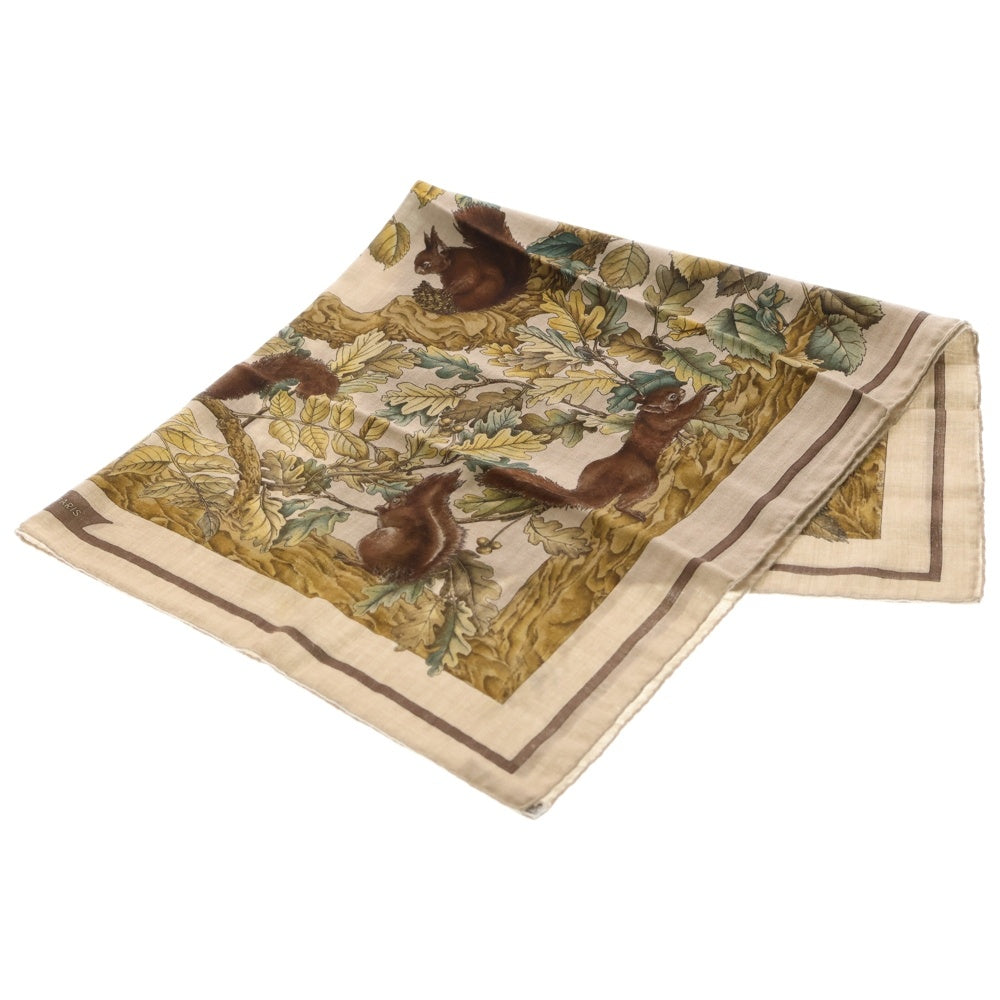 HERMES(エルメス) カレ90 CASSE NOISETTE くるみ割り ブラウン シルクスカーフ