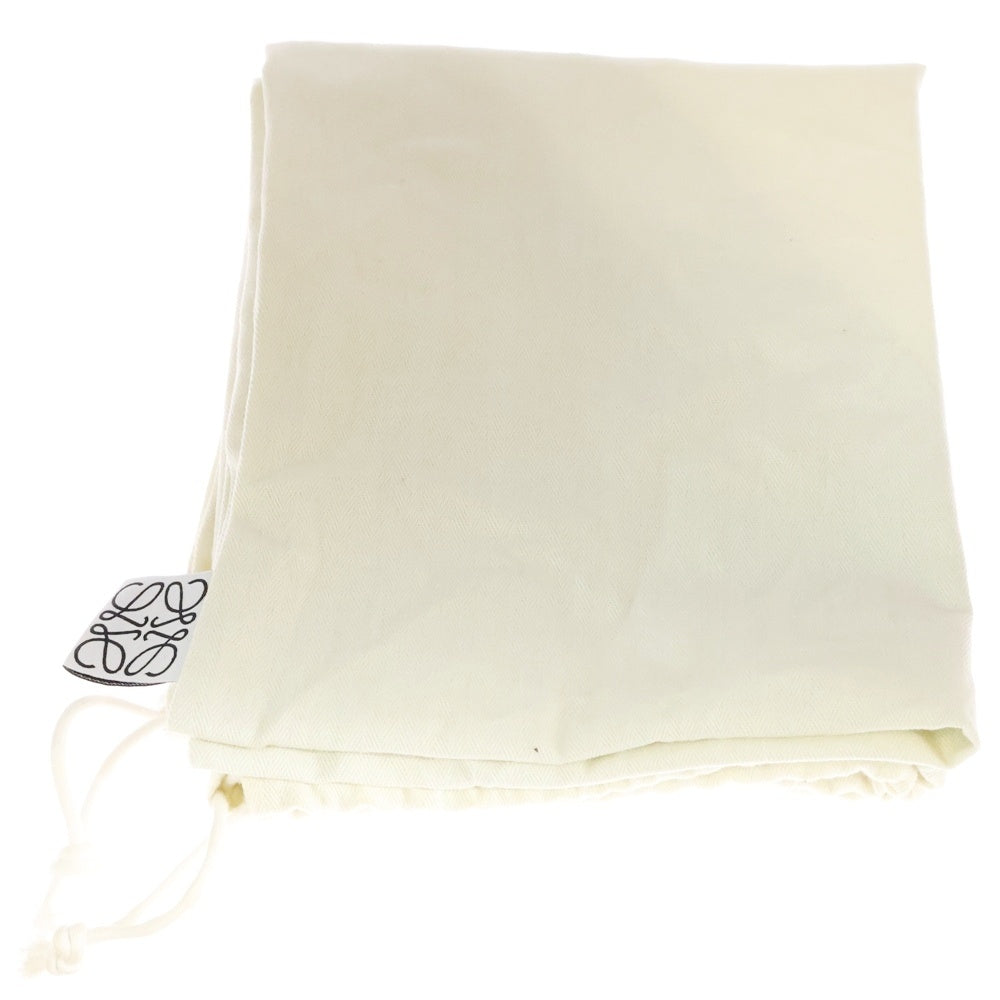 LOEWE(ロエベ) アナグラムレザーパッチ かごバッグ バスケット スモール ベージュ×ブラウン ラフィア×レザー ハンドバッグ レディース